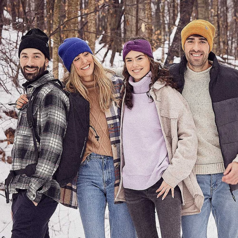 Capo Men's Fine Rib Knitted Hat - Warm Winter Beanie for Men